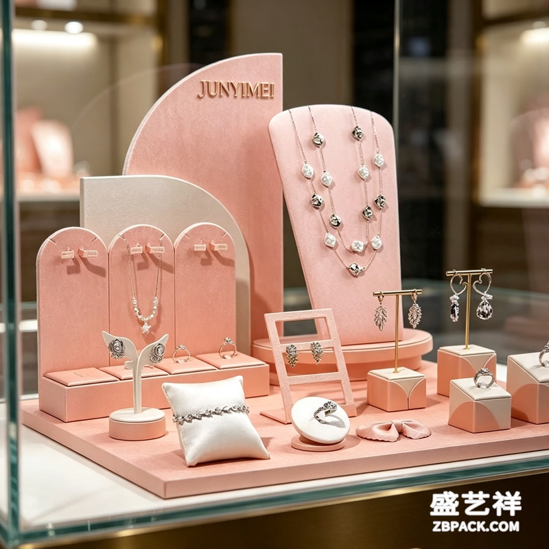 粉红珠宝橱窗陈列道具CC01