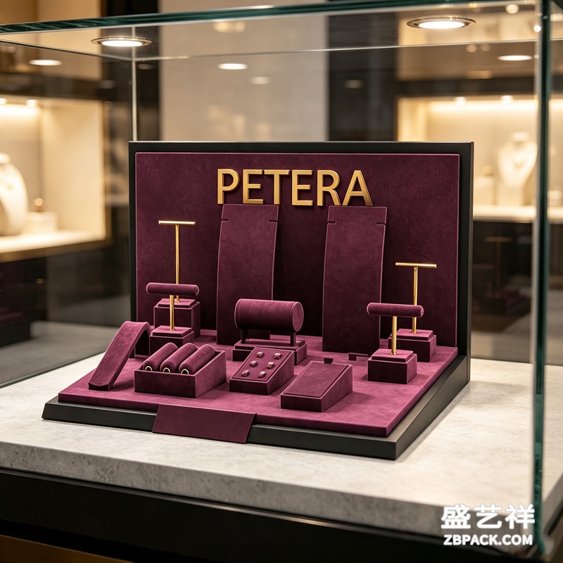 紫绒金色珠宝展示套装CC4