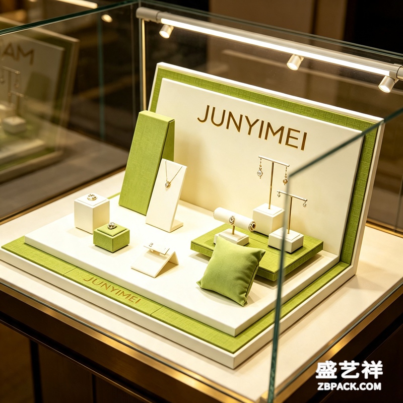 清新绿白珠宝展示套装CC14