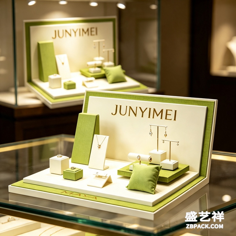 清新绿白珠宝展示套装CC14