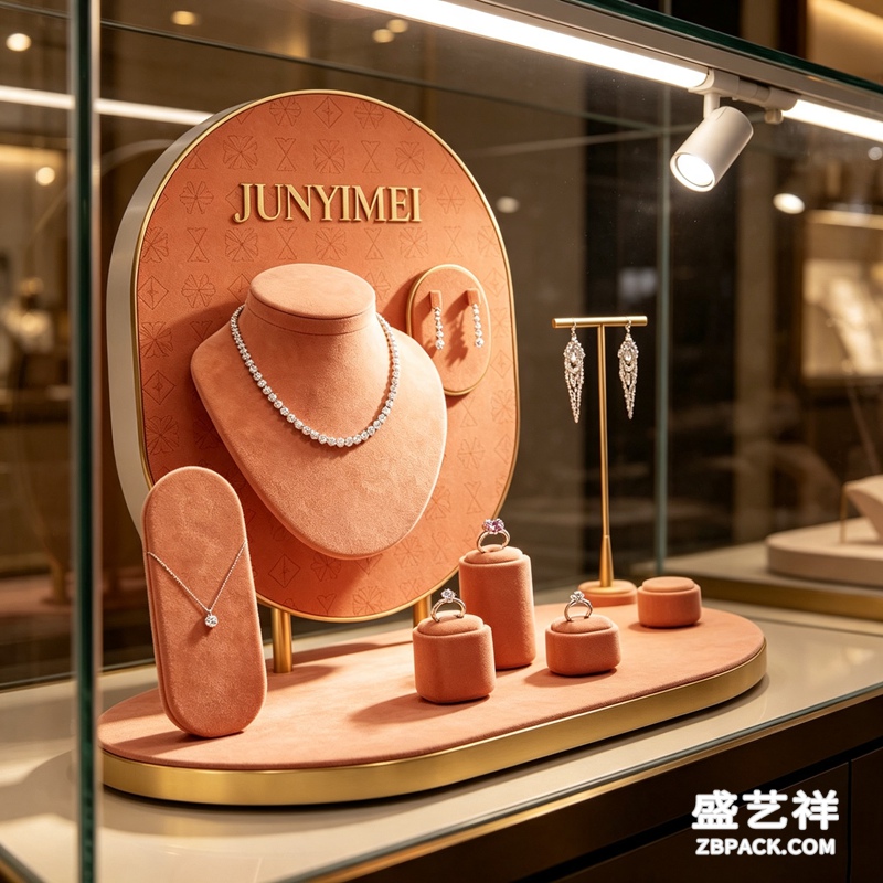 暖棕绒面珠宝展示套装CC16