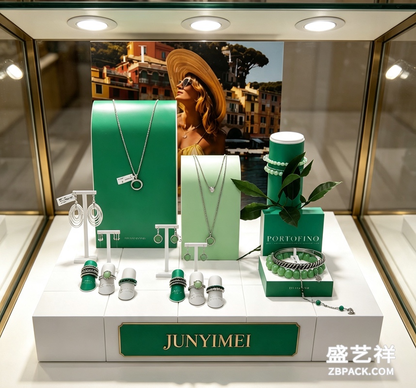 绿白度假风珠宝展示套装CC19