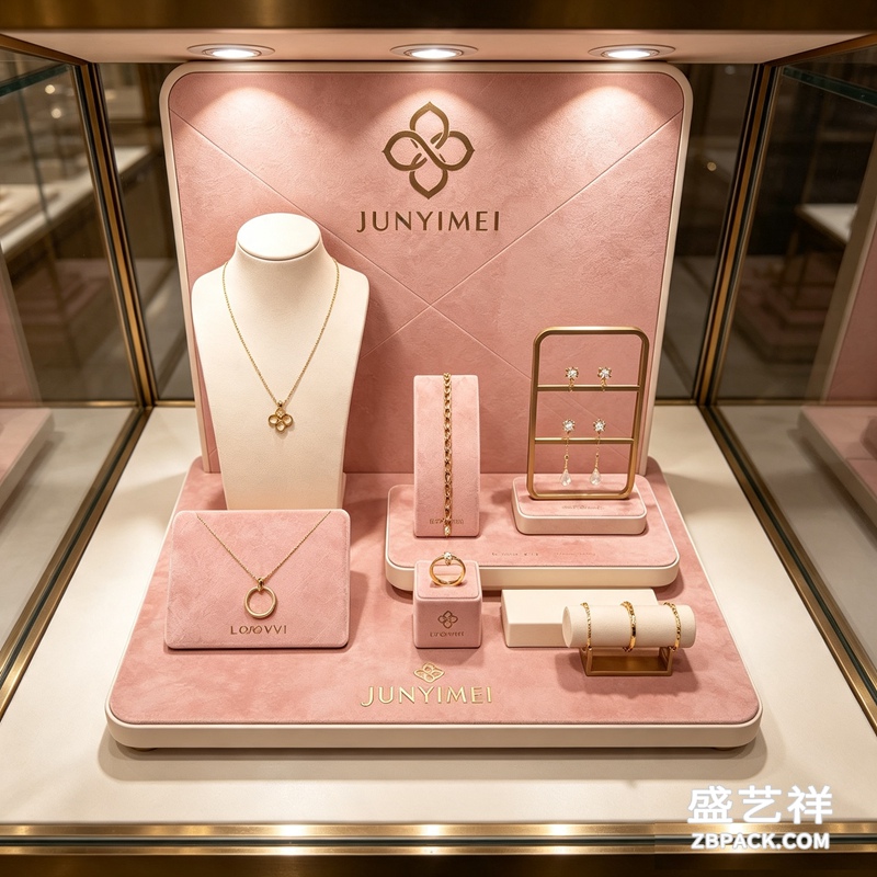 粉金绒面珠宝展示套装CC25