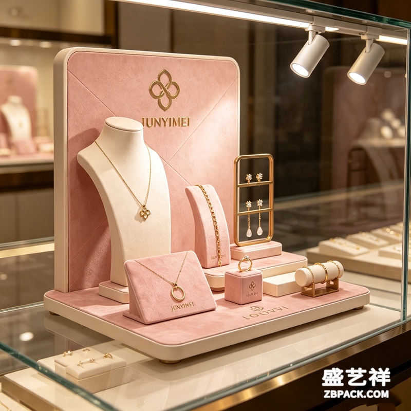 粉金绒面珠宝展示套装CC25