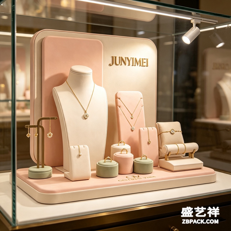 粉金绒面珠宝展示套装CC25