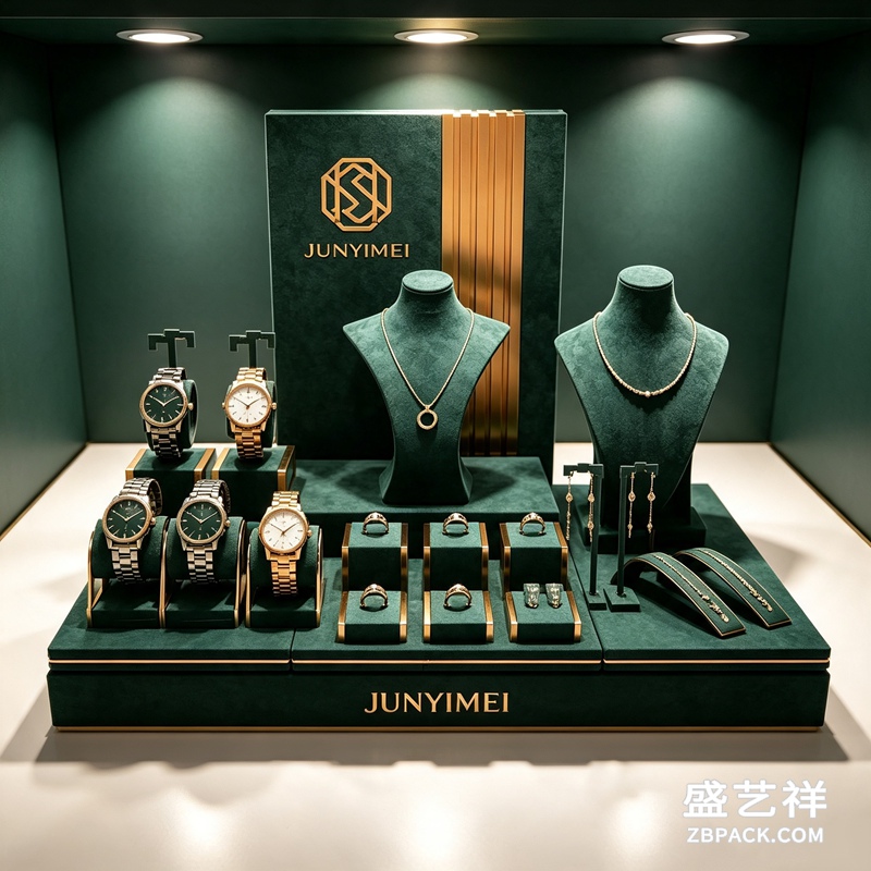 墨绿金边手表展示套装CC31