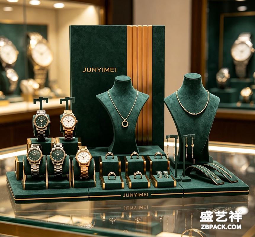 墨绿金边手表展示套装CC31