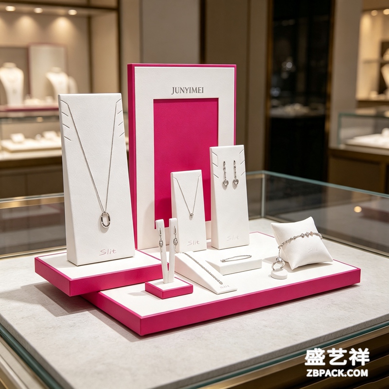 白粉撞色珠宝展示架套装CC34