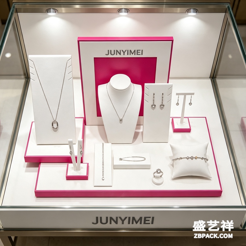 白粉撞色珠宝展示架套装CC34