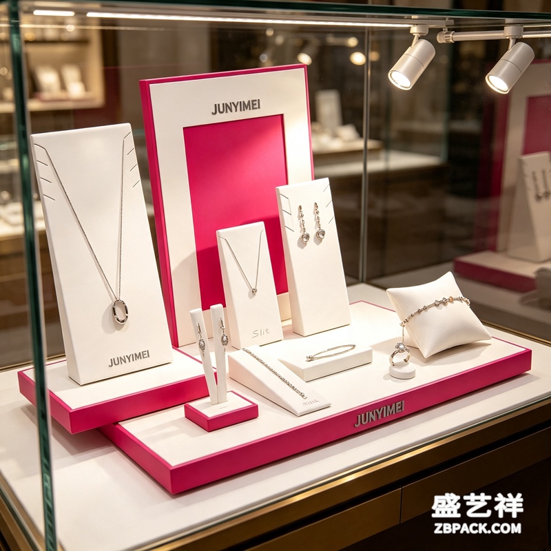 白粉撞色珠宝展示架套装CC34