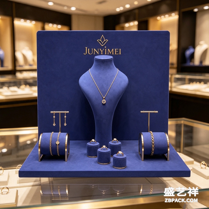 深蓝绒面首饰陈列展示套装CC35