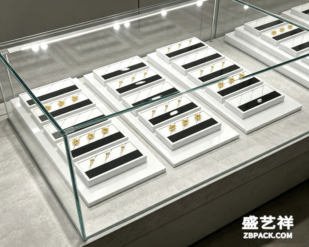 黑白极简胸针展示托盘TP04