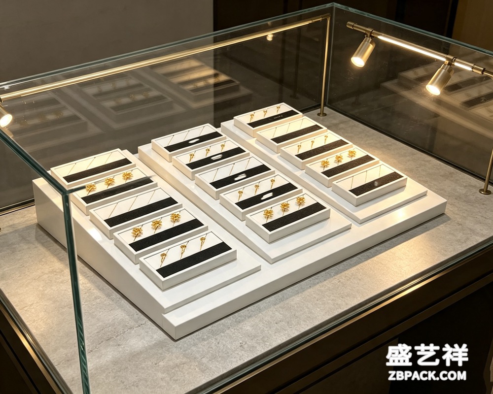 黑白极简胸针展示托盘TP04