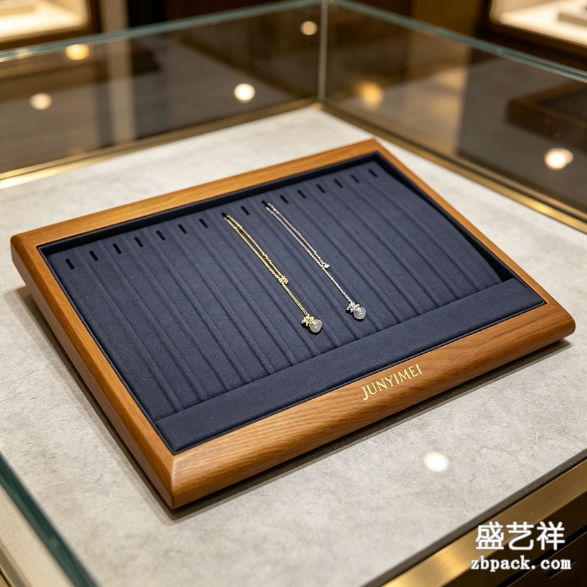 木质项链陈列托盘 TP33 | Wooden Necklace Display Tray TP33 - 细节图2