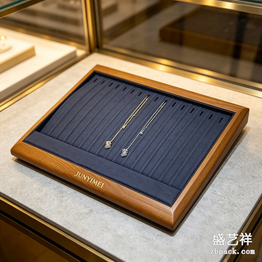 木质项链陈列托盘 TP33 | Wooden Necklace Display Tray TP33 - 细节图3