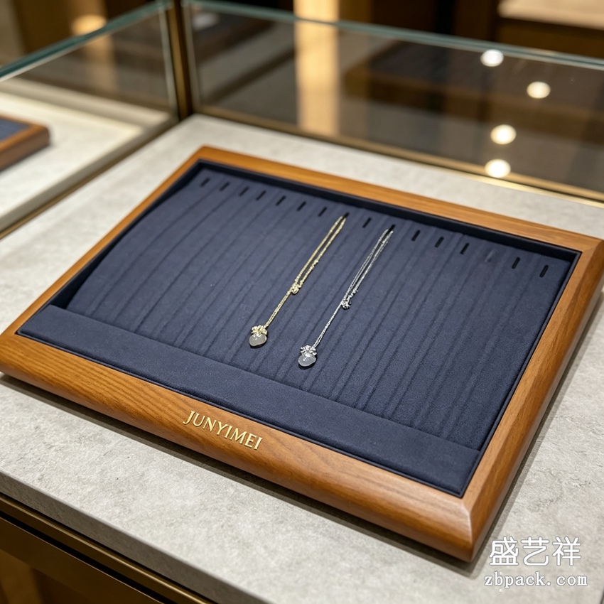 木质项链陈列托盘 TP33 | Wooden Necklace Display Tray TP33 - 细节图4