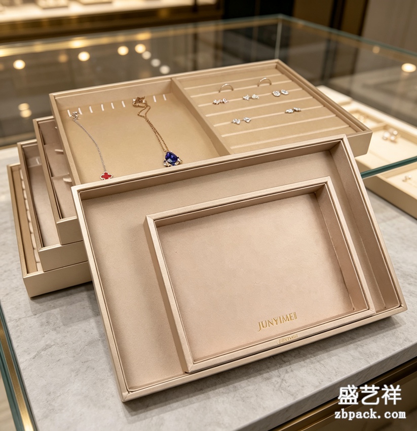 香槟色组合首饰托盘 TP34 | Champagne Combined Jewelry Tray TP34