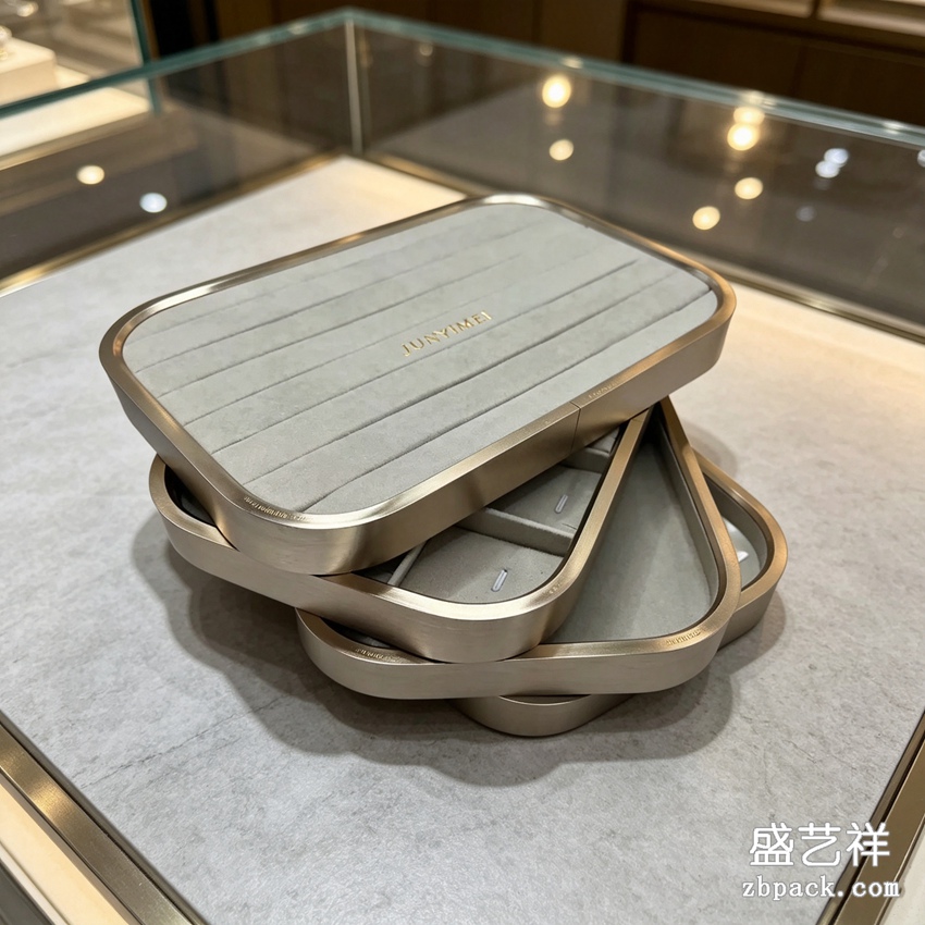 圆角金属边首饰托盘 TP36 | Rounded Metal‑Edge Jewelry Tray TP36 - 细节图4